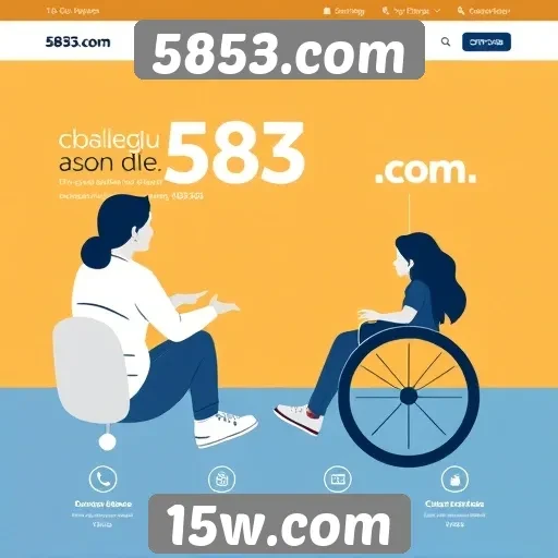 Acessibilidade e interface amigável no site 5853.com
