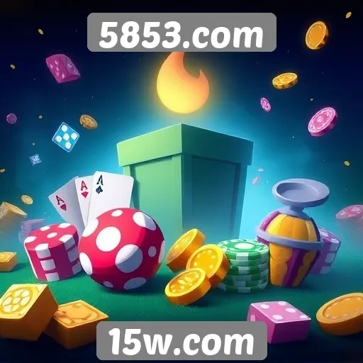 Variedade de jogos disponíveis no 5853.com